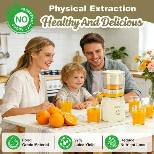 Vista 3 de Exprimidor eléctrico de cítricos, exprimidor naranja recargable del Juicer con USB-C