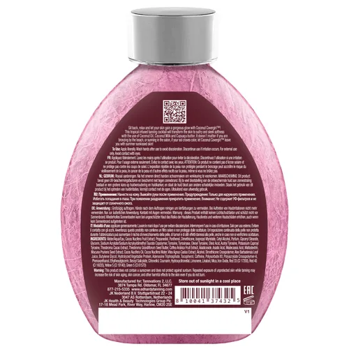 Vista 2 de Tanovations Coconut Covergirl Sunkissed Golden Glow Loción bronceadora (13.5 fl oz)
