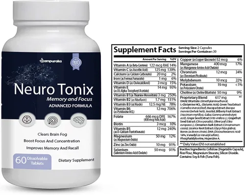 Vista 2 de NeuroTonix Support Healthy Memory 2 Packs - 60 días de suministro