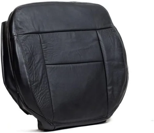 Vista 2 de 2004-2008 para Ford F150 SuperCrew Lariat Crew Driver Bottom Funda de asiento de cuero negro