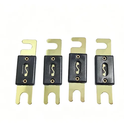 Vista 2 de Fusible ANL de 160 A, 160 A, 32 V, fusible ANL chapado en oro de 160 A, adecuado para sistema de radio de automóvil y audio y video (paquete de 4)