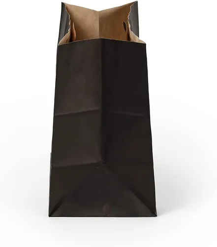 Vista 12 de Bag Tek Rectangle Paper Take Out Bag - with Handles - 11" x 7" x 11" - 100 count box