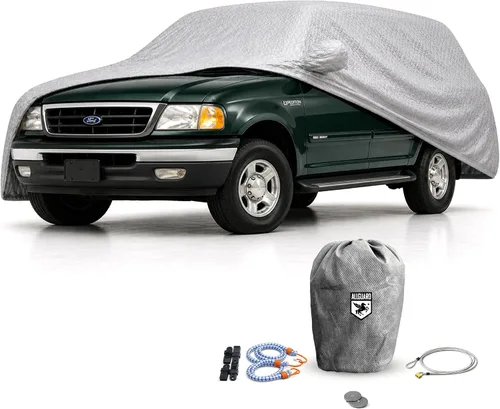 Vista 7 de CarCovers - Funda resistente a los arañazos para SUV, compatible con Ford 1997-2002 Expedition - Material de satén negro ultra suave, accesorios SUV