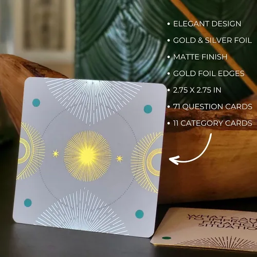 Vista 6 de Tarot Spread Deck: 82 tarjetas de preguntas para claridad e impacto. Herramienta de aprendizaje del tarot, artesanía se propaga intuitivamente