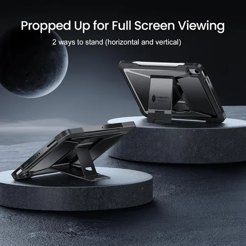 Vista 4 de ZtotopCase - Funda para iPad Air 4 de 10,9 pulgadas 2020, protector de pantalla integrado, funda protectora completa a prueba de golpes, compatible