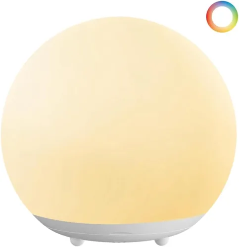 Vista 9 de Luz nocturna para bebé, luz nocturna recargable con control táctil con atenuación continua y cambio de color 7 RGB, luz suave y portátil para huevos