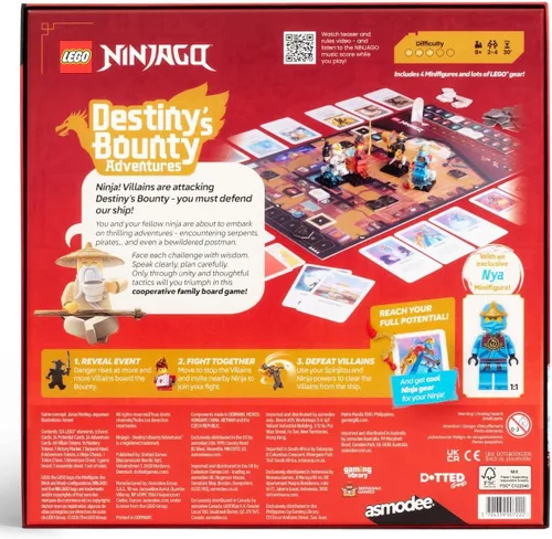 Vista 3 de Asmodee Juego de mesa LEGO Ninjago: Destiny's Bounty Adventures