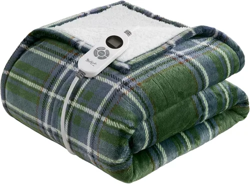 Vista 11 de Woolrich - Manta eléctrica de felpa Sherpa de 50 x 60 pulgadas, térmica Ciervo