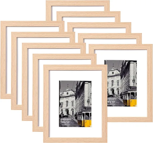 Vista 29 de eletecpro Juego de 5 marcos de fotos de 8 x 10 pulgadas, collage de fotos, decoración de pared, fotos de 5 x 7 con paspartú o de 8 x 10 pulgadas sin