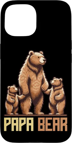 Vista 6 de Papa Bear Lover Father Dad Parent Father's Day Sunglasses Case for iPhone 16