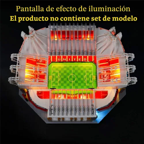 Vista 7 de GEAMENT - Kit de luces LED compatible con LEGO Old Trafford-Manchester United - Juego de iluminación para modelo de construcción Creator 10272