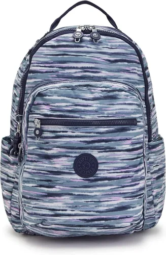 Vista 16 de Kipling Seúl - Mochila pequeña para tableta, diseño de flores acuáticas, talla única