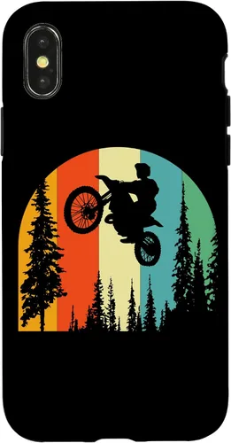 Vista 4 de iPhone 15 Retro Dirt Bike Supermoto Biker - Vintage Mx Motocross Case
