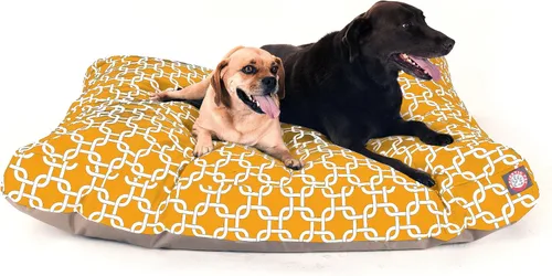 Vista 35 de Majestic Pet Cama para perro de espuma viscoelástica triturada, pequeña con funda extraíble lavable, cama ortopédica rectangular para perros, cama