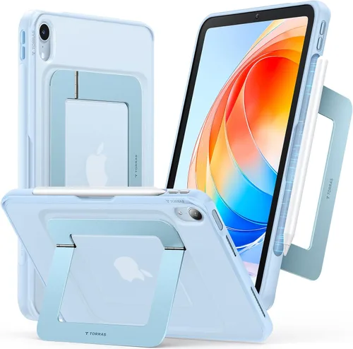 Vista 10 de TORRAS Funda para iPad Mini 7 A17 Pro, Funda para iPad Mini 6 con Soporte para Lápiz, Soporte Ultra Estable, Múltiples Ángulos de Visualización