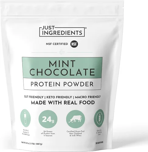 Vista 24 de JUST INGREDIENTS Chai Proteína en polvo – Mezcla de 30 porciones con suero 100% alimentado con pasto y proteínas vegetales orgánicas – Sabor cálido