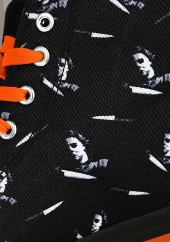 Vista 4 de Zapatos Altos de Halloween Adulto Michael Myers Multicolor