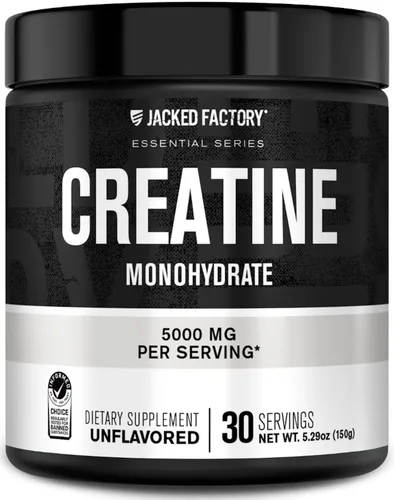 Vista 13 de Jacked Factory Monohidrato de creatina en polvo de 15 oz – Suplemento diario de creatina de 0.18 oz para hombres y mujeres, apto para veganos