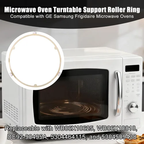 Vista 3 de 2 anillos de soporte para placa giratoria de microondas de 8.5 pulgadas/8.5 in / 21.5cm, accesorios de repuesto para GE Samsung Frigidaire