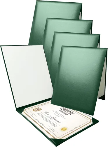 Vista 28 de Gradplaza Cubierta de diploma personalizada para graduación, documentos, soporte de diploma de certificado de cuero sintético liso