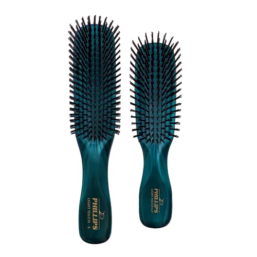 Vista 8 de Phillips Brush Cepillo de pelo Emerald Light Touch 6-P - Parte de la colección de gemas (tamaño pequeño)