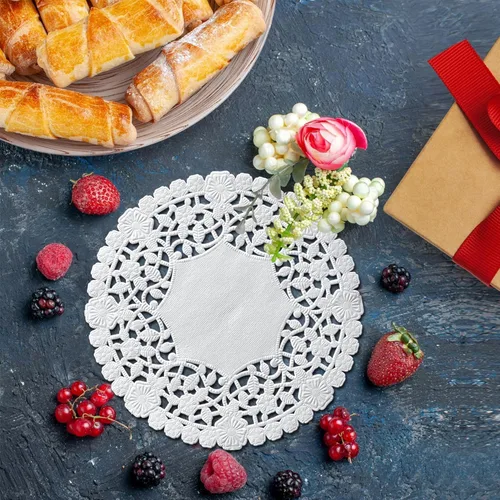 Vista 3 de Doilies de 6 pulgadas, estilo surtido, 30