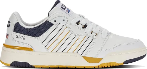 Vista 2 de K-Swiss Tenis SI-18 Rival para hombre, BlancoBlanco