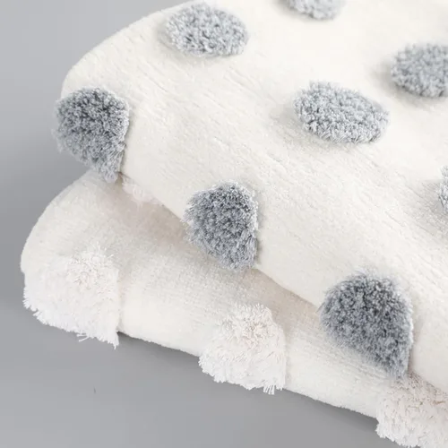 Vista 2 de PANOD Funda Decorativa para Almohada Lumbar Extra Larga 14x36 Boho, Funda Extra Suave de Chenilla para Almohada Lumbar con Borla para Cama, Sofá