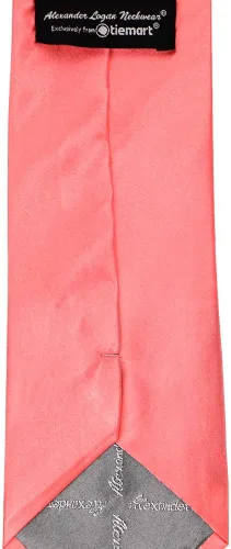 Vista 521 de tiemart Corbata de color sólido para hombre Longitud estándar