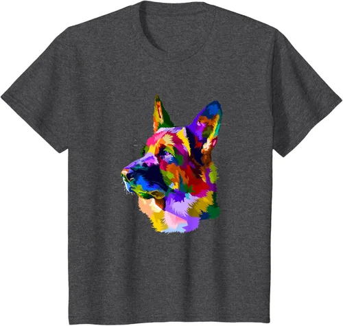 Vista 37 de Camiseta para dueño de perro de pastor alemán, Negro