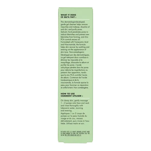 Vista 2 de e.l.f. SKIN Blemish Breakthrough Limpiador aclarador, limpiador de gel para eliminar el maquillaje, controlar el aceite y aclarar los poros, 1%