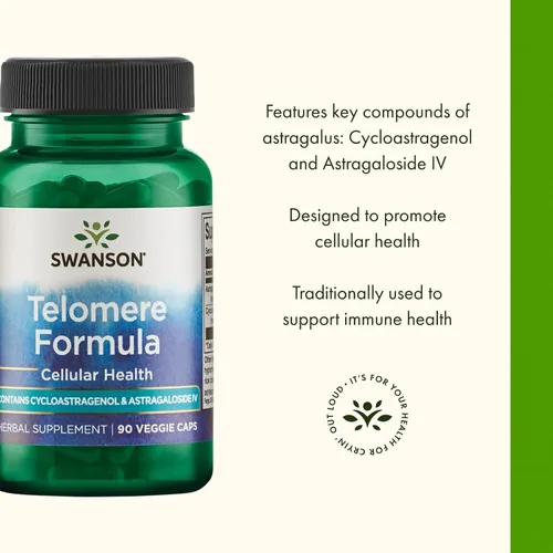 Vista 4 de Swanson Cyclocell Telomere Formula 90 cápsulas vegetales