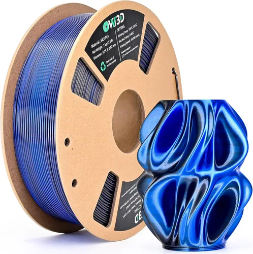 Vista 39 de OVV3D - Filamento PLA para impresora 3D de 8.82 oz x 4 bobinas, PLA Transparente Pla Multicolor