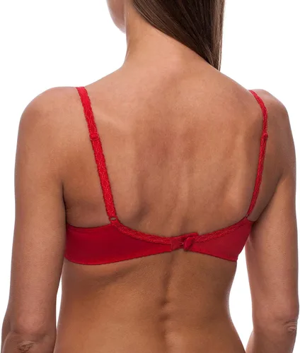 Vista 3 de frugue Sujetador sin forro de encaje transparente para mujer, talla grande