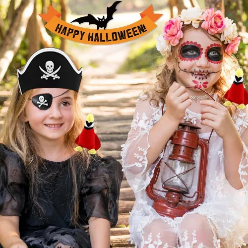 Vista 6 de Flyjazz Conjunto de accesorios para disfraz de pirata de Halloween