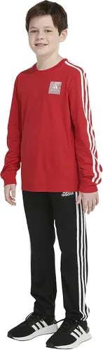 Vista 6 de adidas Boys' Long Sleeve Cotton Small Logo T-Shirt