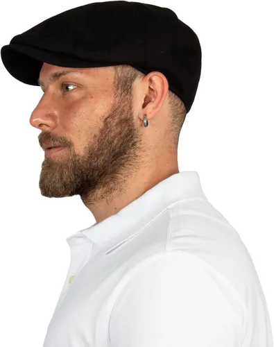 Vista 6 de Gorra de 8 paneles estilo Newsboy – Mezcla de lino con forro 100% de algodón