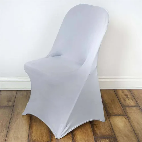 Vista 11 de Efavormart - Funda para silla plegable elástica de elastano, ajustable, para cenas, eventos, bodas, fiestas, banquetes, catering, color beige