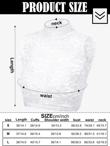Vista 3 de Bencailor 2 piezas de encaje falso collar desmontable Dickey blanco negro encaje Jabot collar desmontable para mujer