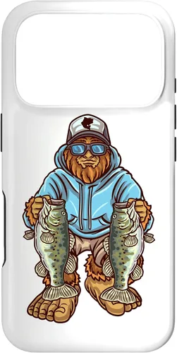 Vista 30 de Funda para iPhone 17, diseño de pescador de pie grande