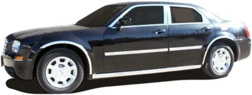 Vista 2 de QAA Es compatible con Chrysler 300 2005-2010, Dodge Charger 2006-2010, Dodge Magnum 2005-2008 Juego de 2 piezas de cubierta de espejo de plástico