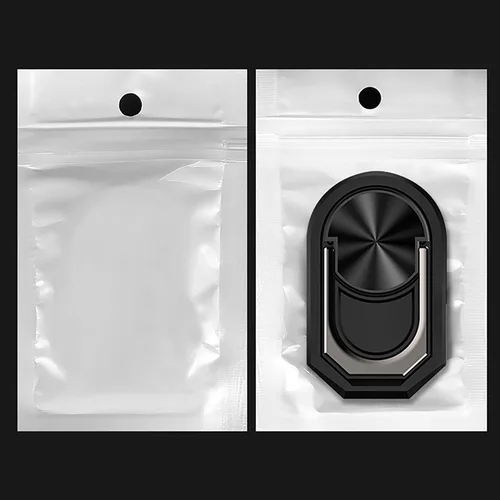 Vista 7 de Estuche y soporte de anillo para Oukitel WP66 - transparente+negro Paquete combinado 2 en 1 de 6.6 pulgadas que incluye cubierta de parachoques a