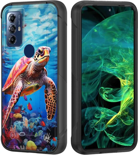 Vista 49 de Funda para Moto G Stylus 5G 2023, resistente de doble capa de policarbonato duro y silicona suave, resistente a prueba de golpes, funda protectora
