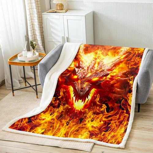 Vista 17 de Feelyou Butterfly Throw Blanket Butterflies Print Soft Fleece Sherpa Cozy Fuzzy Plush Warm Glitter Colorful Fuzzy Plush Throw Animal 40"x50" for Bed