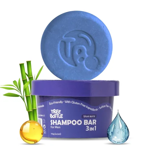 Vista 15 de Barra de champú con ácido hialurónico + extracto de tomate para cabello canoso, antienvejecimiento, restaura, fortalece y revive las hebras opacas