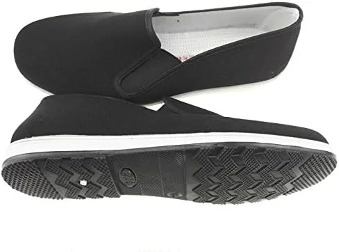 Vista 7 de APIKA Zapatos tradicionales chinos de Beijing antiguos Kung Fu Tai Chi, suela de goma, unisex, color negro