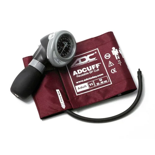 Vista 9 de Tensiómetro aneroide ADC Diagnostix, para adultos, Negro, 1 Features our two-piece Adcuff, Adult size in Black (fits limbs 23-40cm). Includes