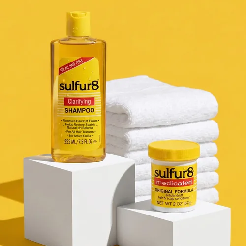Vista 7 de Sulfur8 Champú aclarante anticaspa para el cuidado del cabello y el cuero cabelludo, 7.5 onzas + acondicionador de 2 onzas Duo – Control medicado