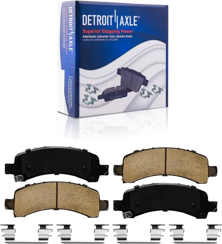 Vista 3 de Detroit Axle - Pastillas de freno para Avalanche Express Suburban Savana Yukon XL 1500 Chevy Tahoe GMC Cadillac Escalade, Pastillas de freno