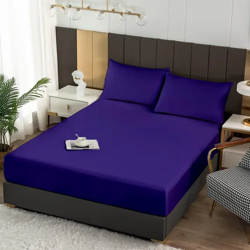 Vista 70 de Crown Collection Premium Quality 600-Thread-Count 100% Egyptian Cotton 8 Piece Fitted Sheets 12" Deep Pocket with 16 Pcs Pillowshams (20"X30"), Twin